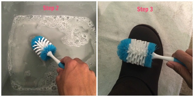 Cleaning Uggs step 2 and 3